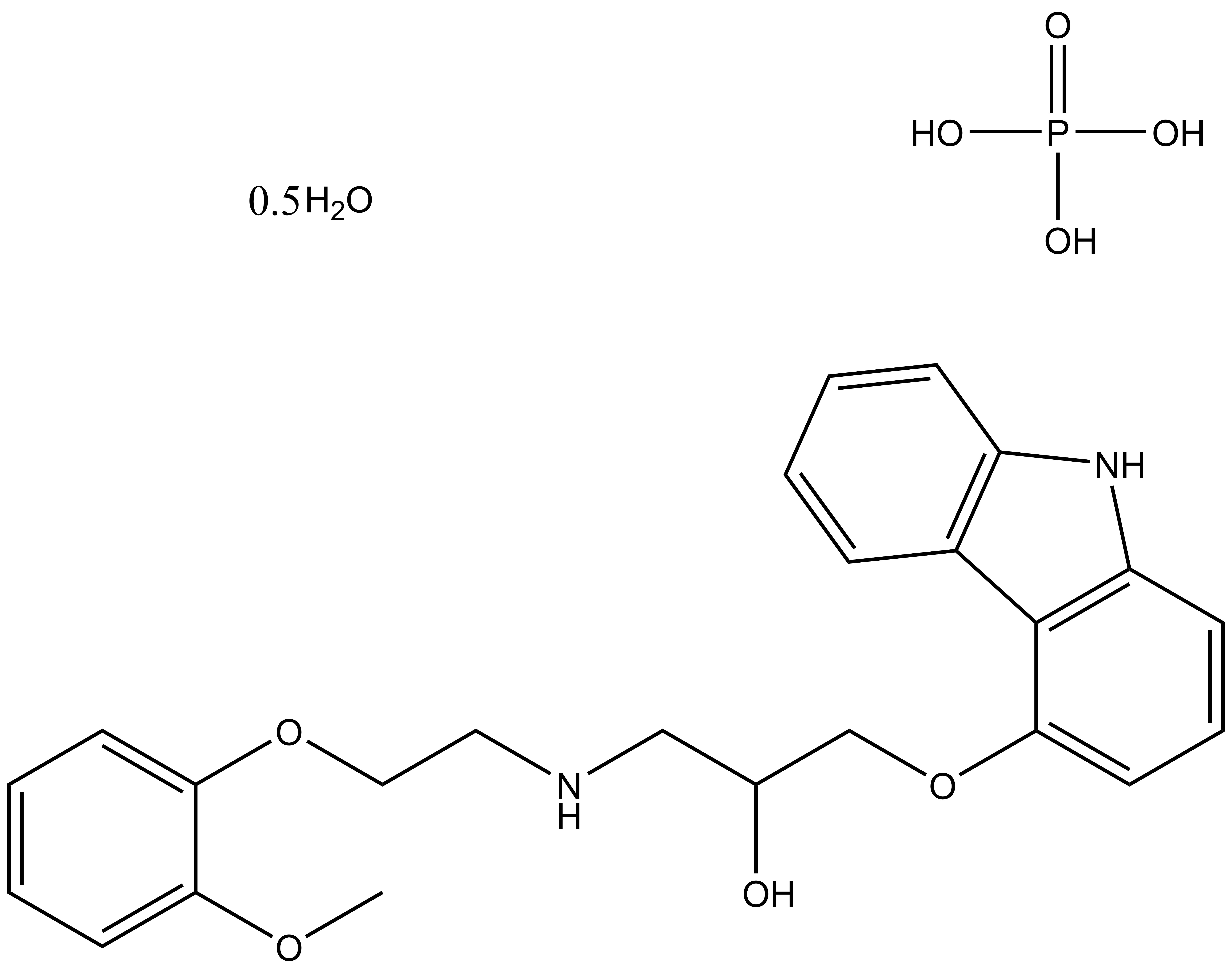 Carvedilol phosphate hemihydrate
