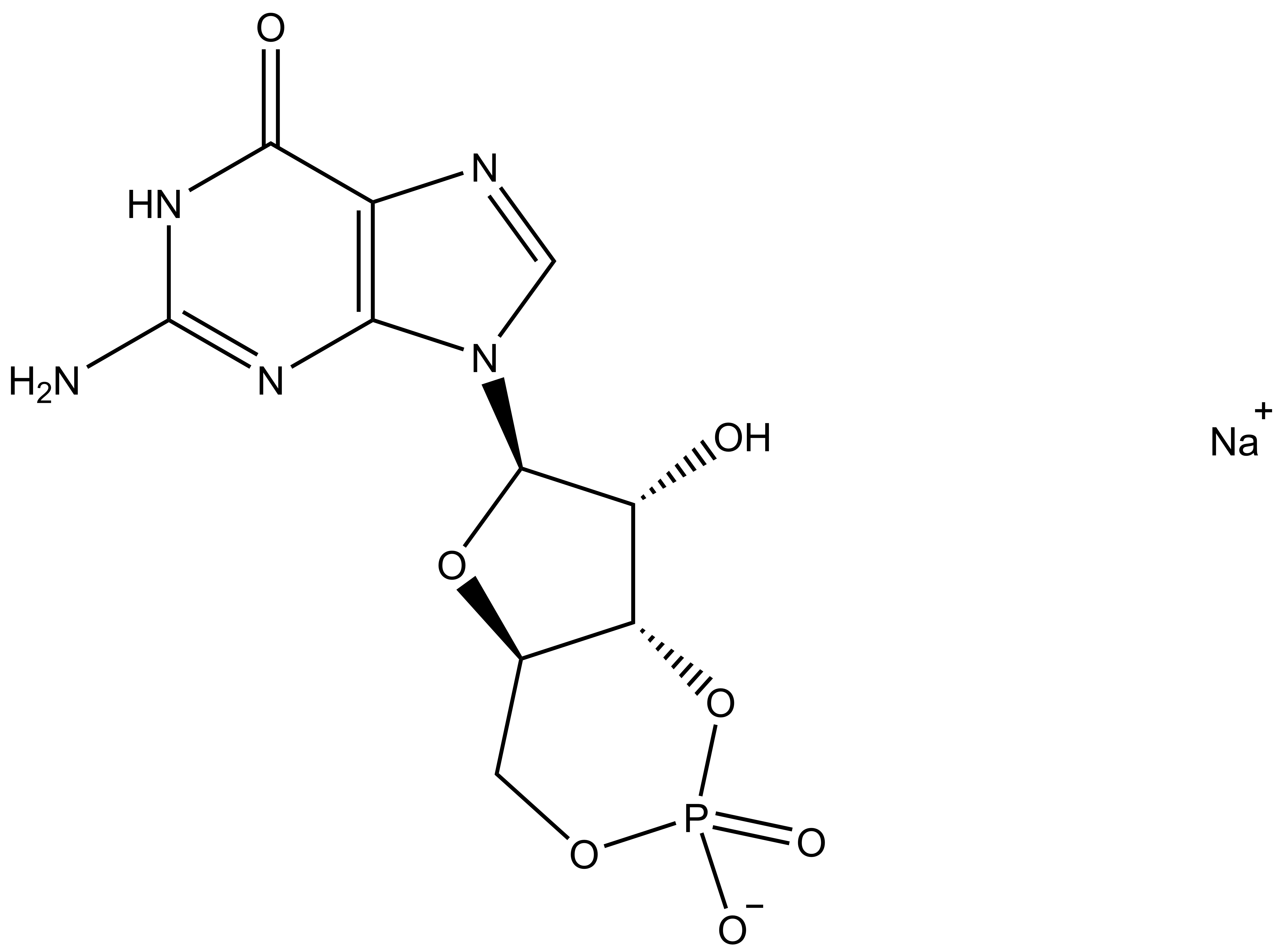 Guanosine 3':5'-cyclic monophosphate sod