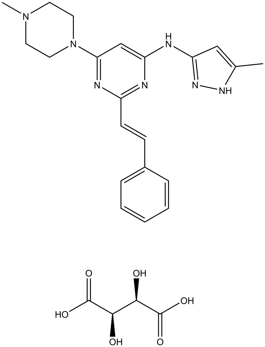 ENMD-2076 L-(+)-Tartaric acid