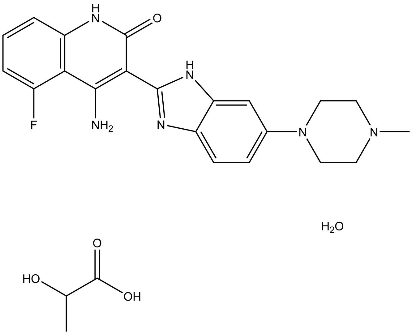 Dovitinib (TKI258) Lactate monohydrate