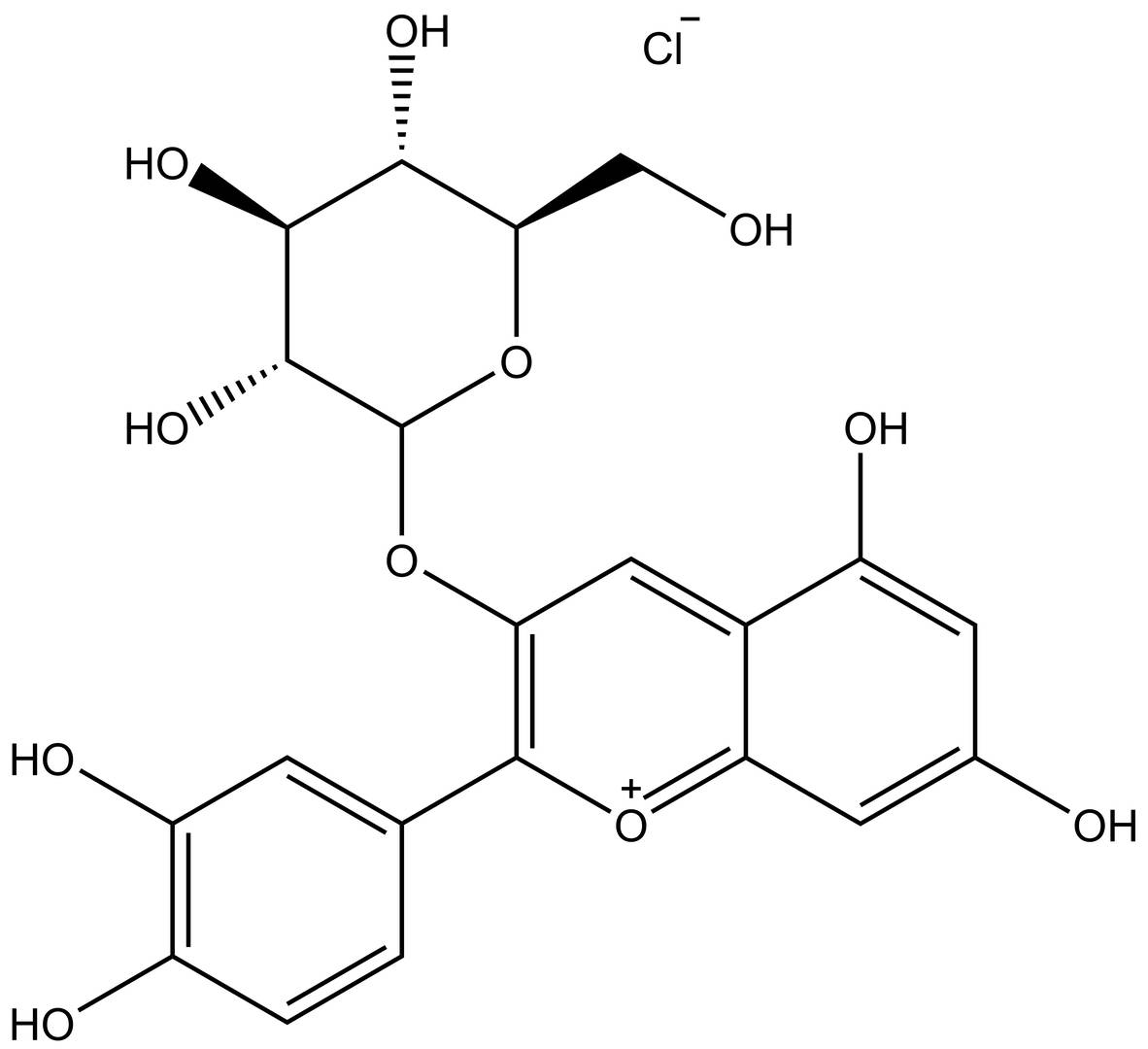 Cyanidin-3-<i>O</i>-glucoside chloride