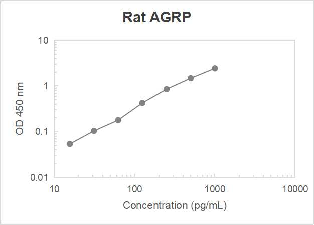 Rat agouti-related protein (AGRP) ELISA kit (15.625-1000 pg/mL)