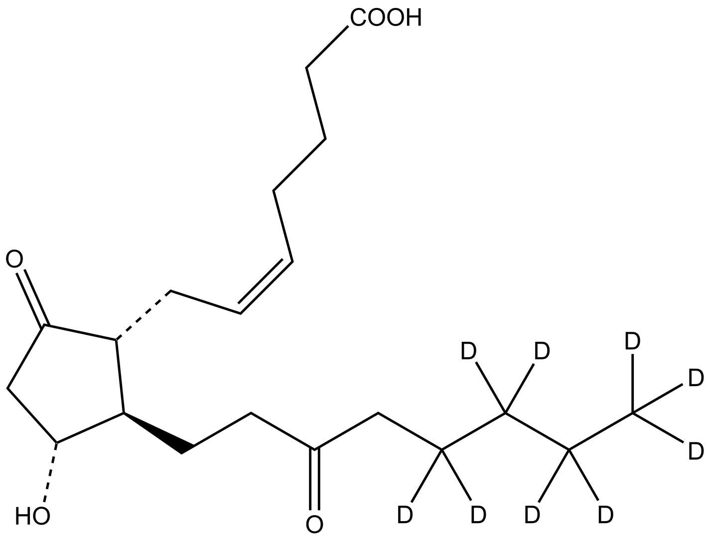 13,14-dihydro-15-keto PGE2-d<sub>9</sub>