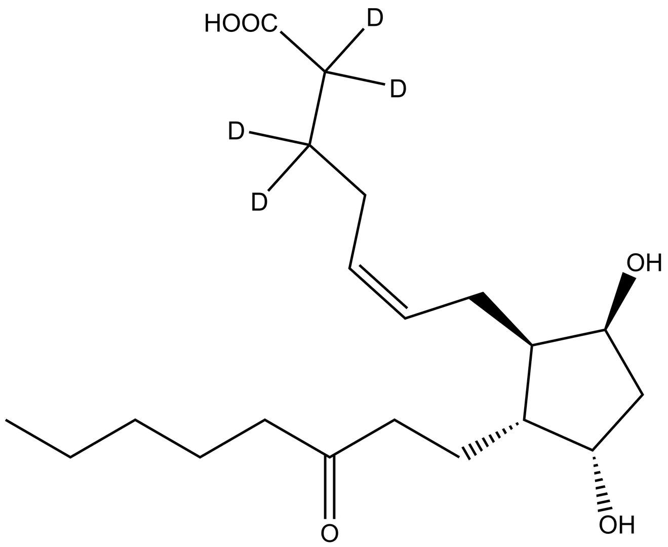 11β-13,14-dihydro-15-keto PGF2α-d<sub>4</sub>
