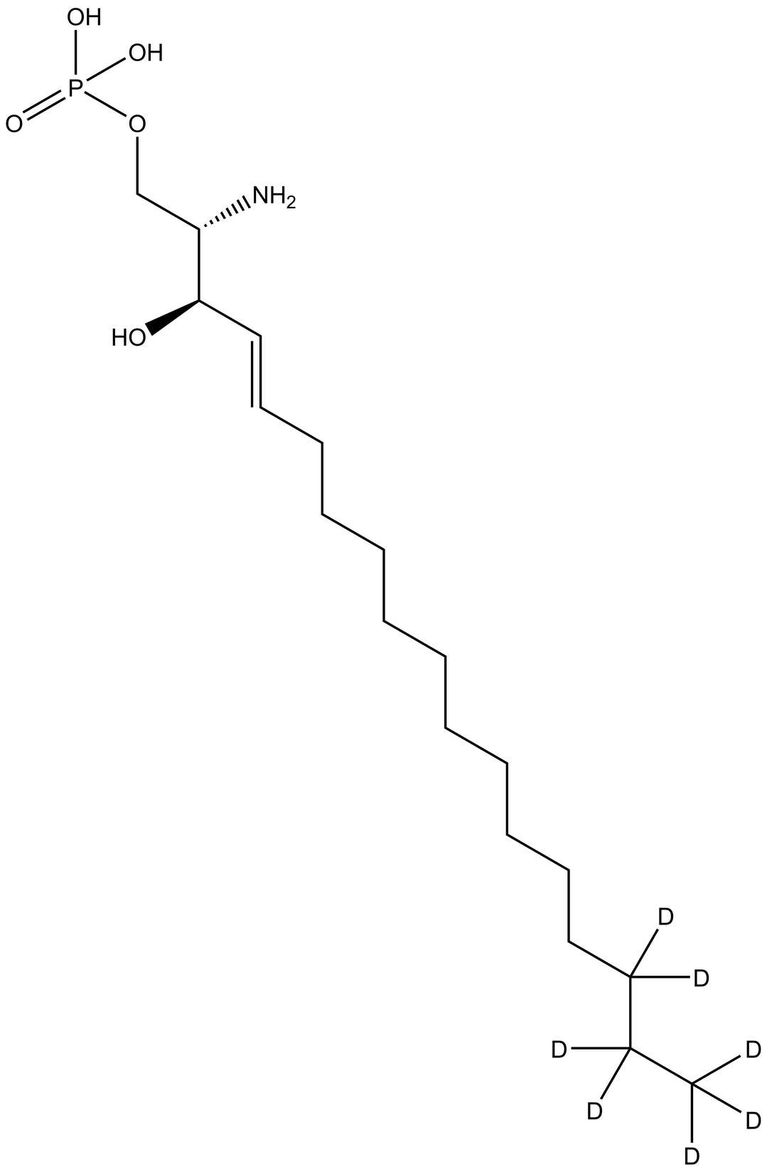Sphingosine-1-phosphate-d<sub>7</sub> (d18:1)