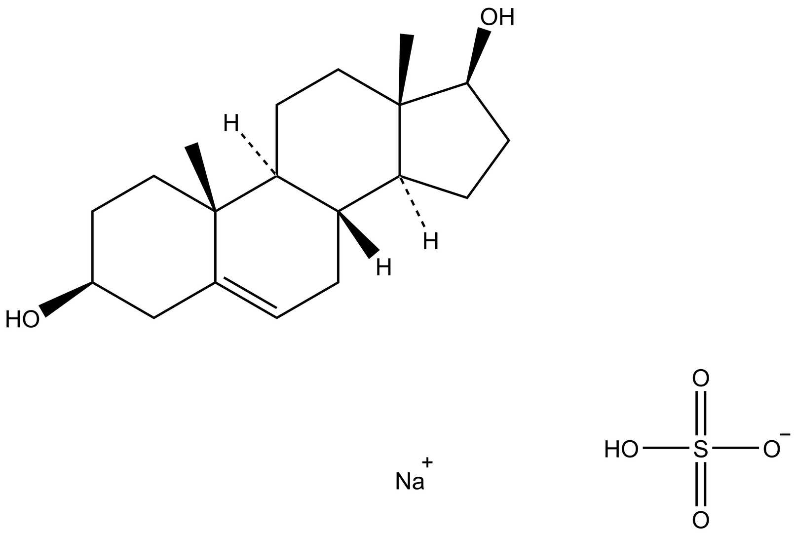 Androst-5-enediol sulfate, sodium salt