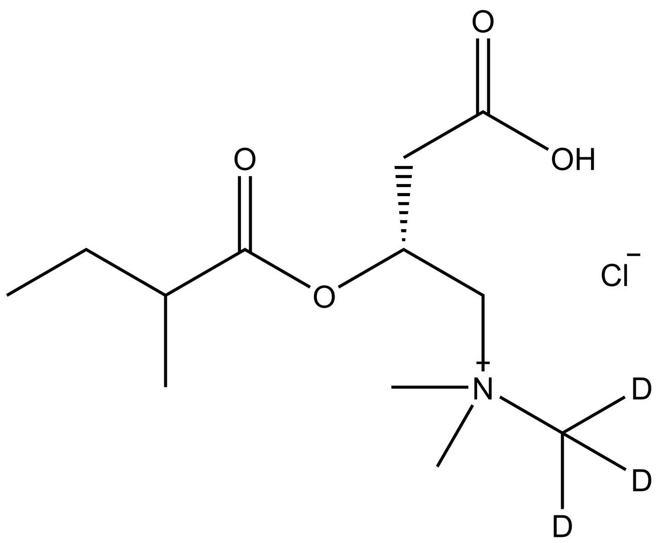 2-Methylbutyryl-L-carnitine-d<sub>3</sub> (chloride)