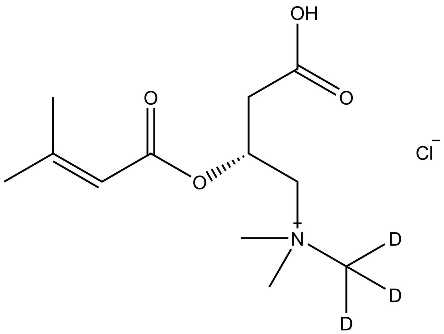 3-Methylcrotonyl-L-carnitine-d<sub>3</sub> (chloride)