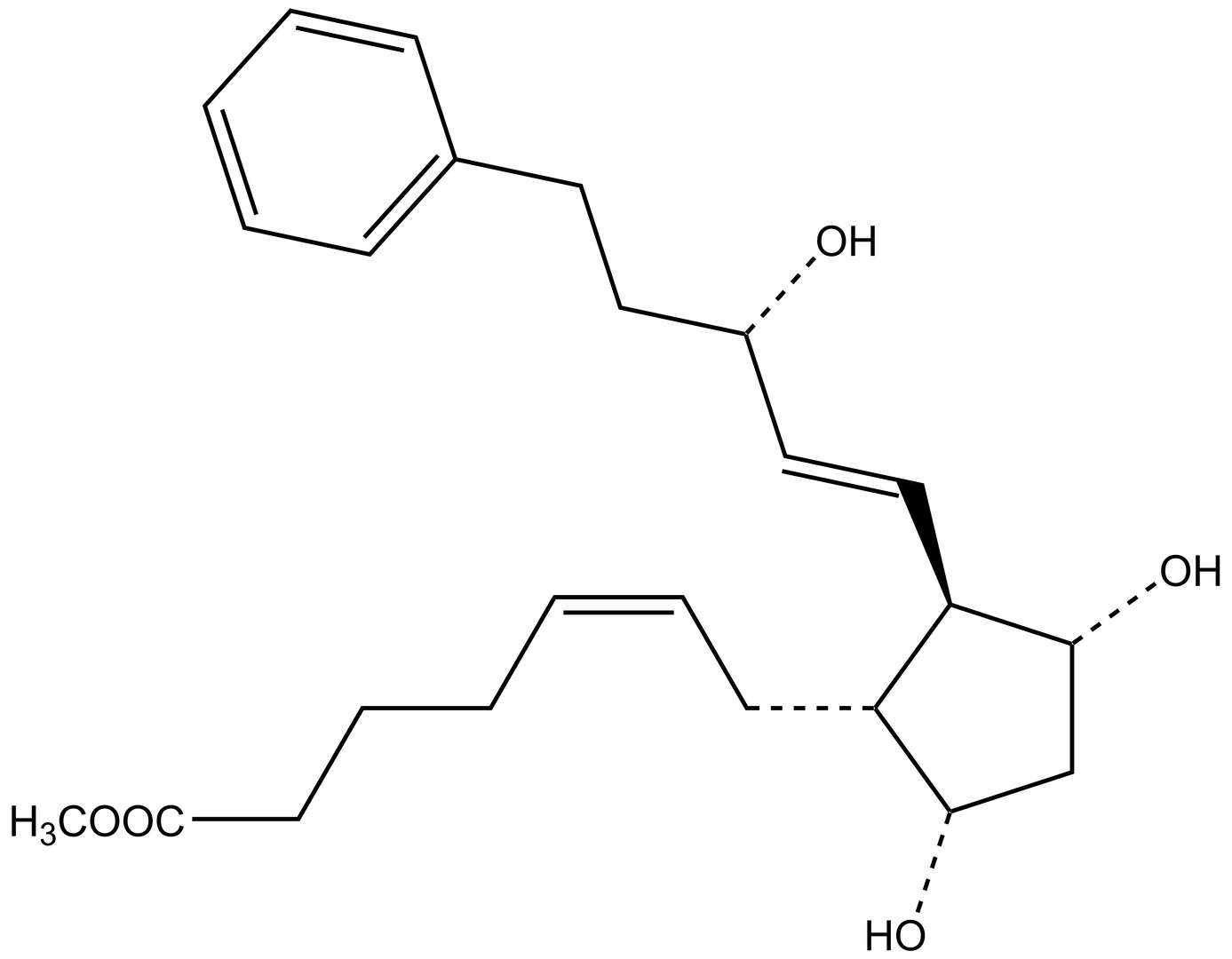17-phenyl trinor PGF2α methyl ester