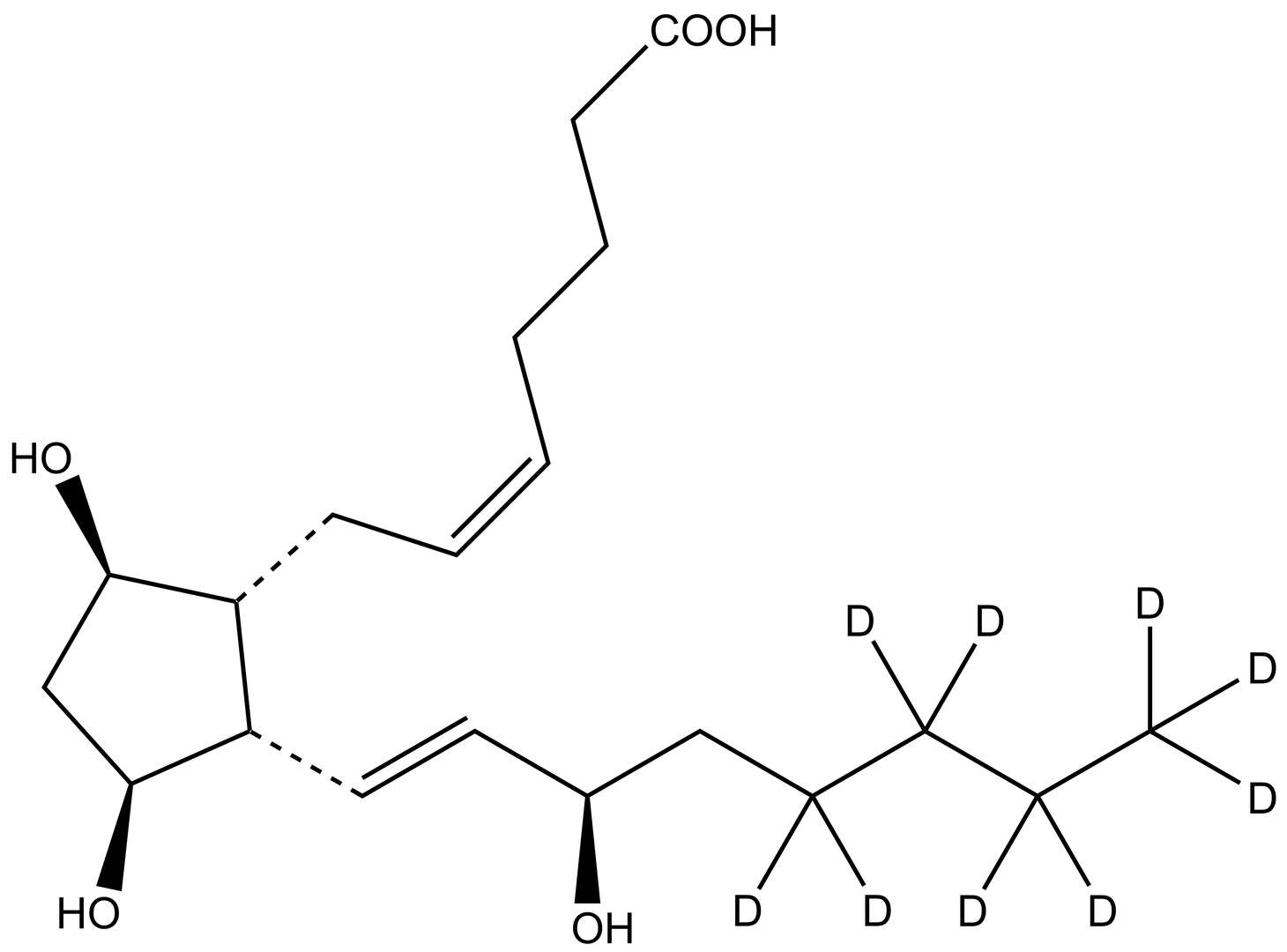 ent-8-iso PGF2α-d<sub>9</sub>
