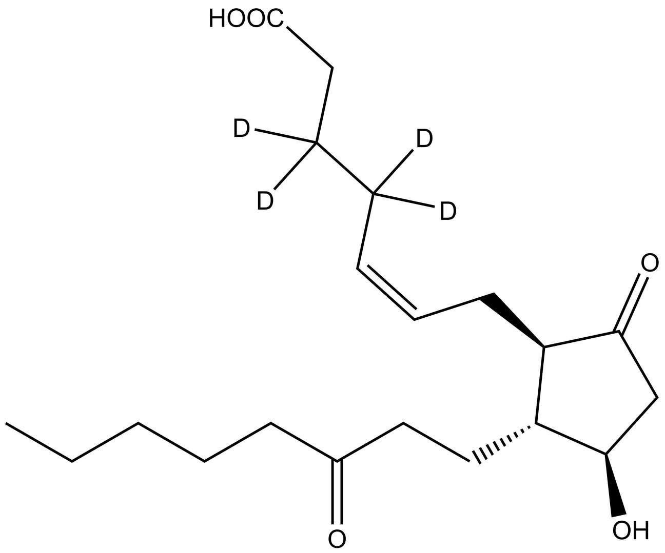 13,14-dihydro-15-keto PGE2-d<sub>4</sub>