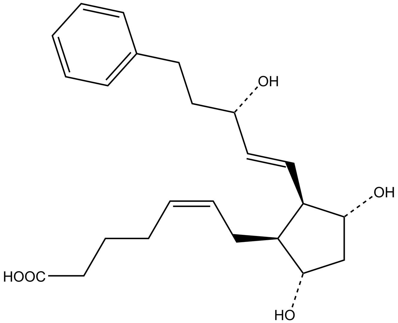 8-iso-17-phenyl trinor PGF2α