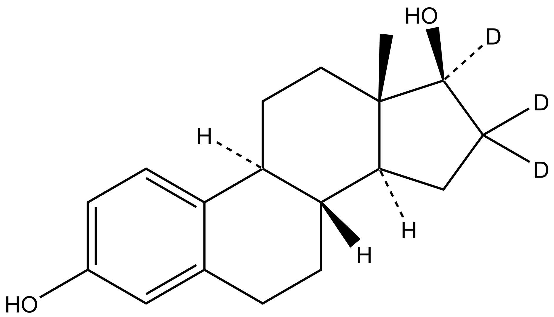 17β-Estradiol-d<sub>3</sub>
