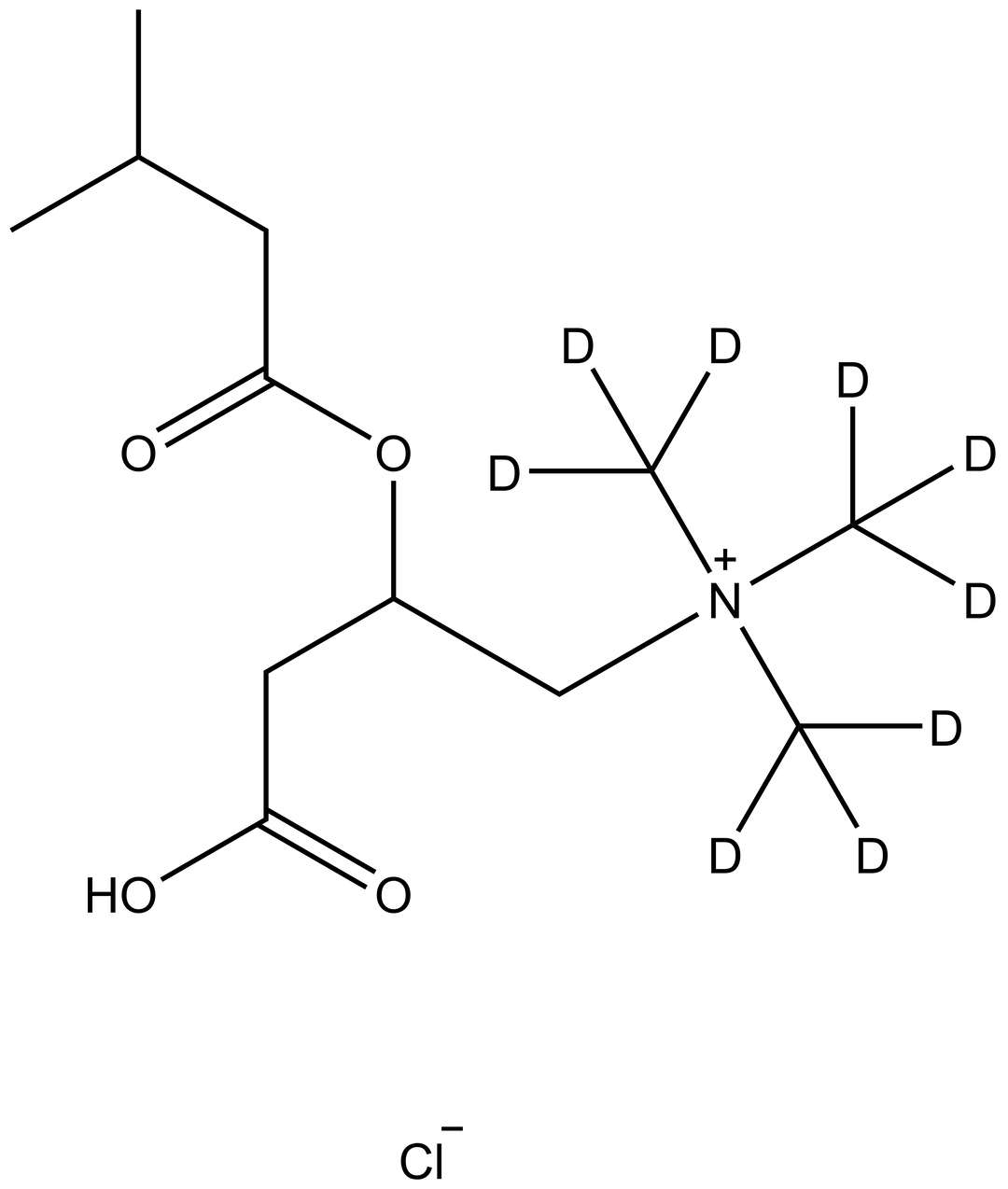Isovaleryl-DL-carnitine-d<sub>9</sub> (chloride)