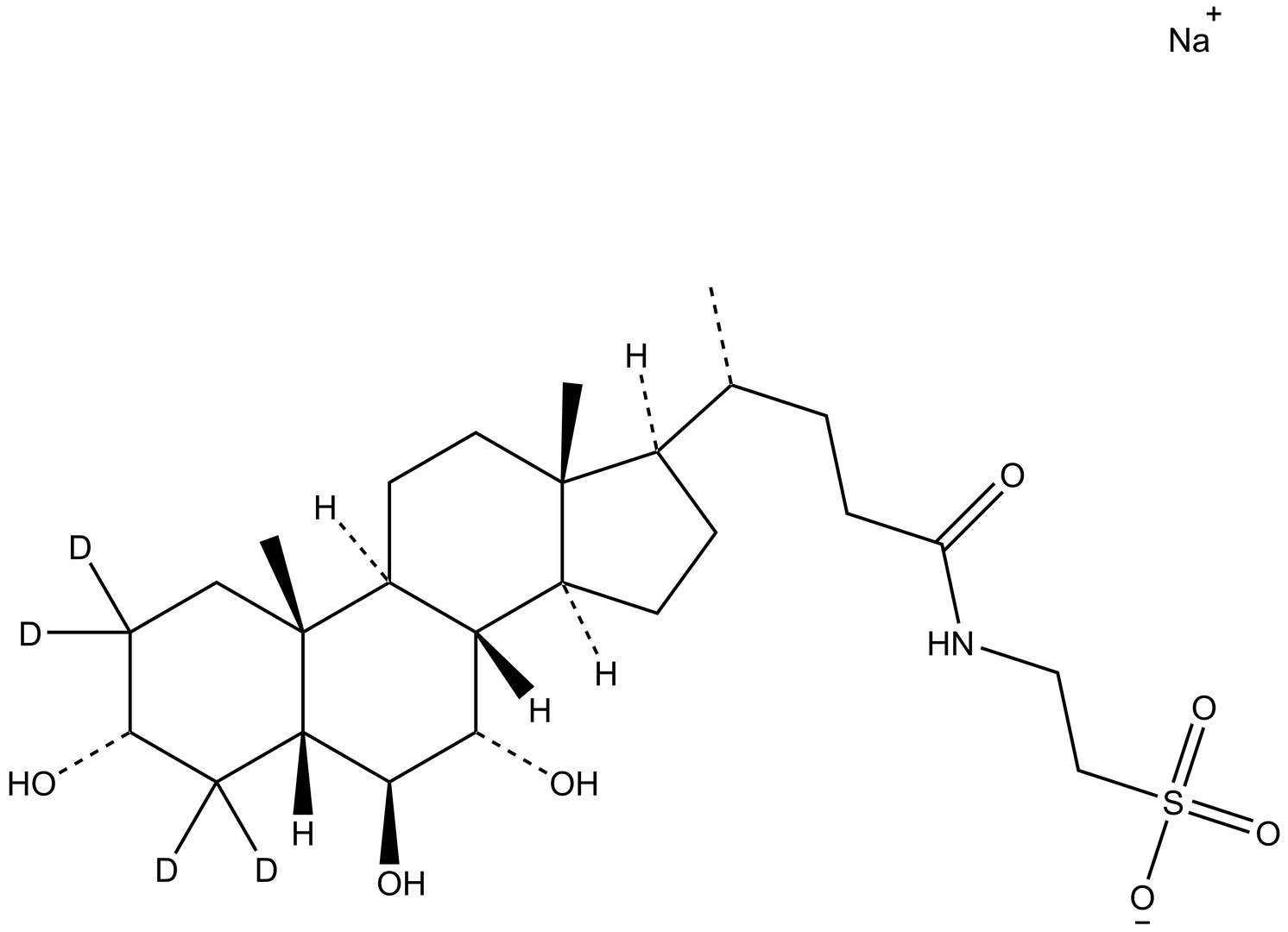 Tauro-α-muricholic acid-d<sub>4</sub>, sodium salt