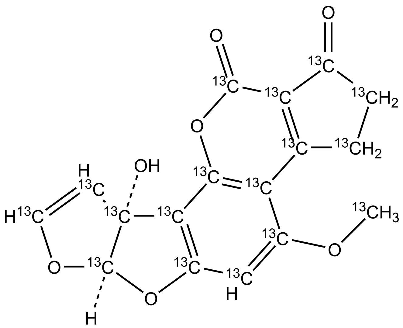 Aflatoxin M1-<sup>13</sup>C<sub>17</sub>