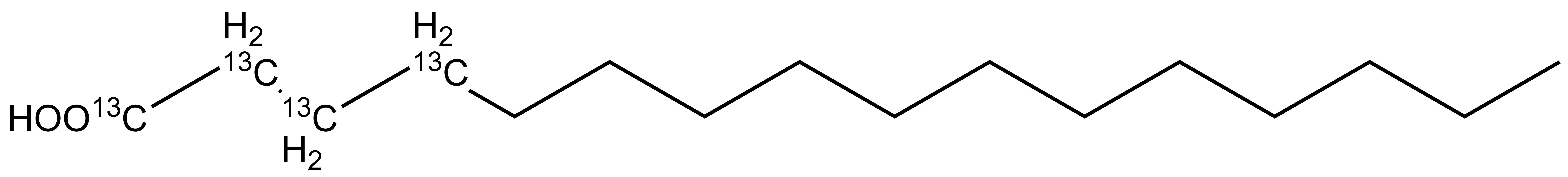 Palmitic acid-<sup>13</sup>C (C1, C2, C3, and C4 labeled)