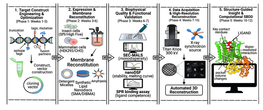 Process of our new obesity target structural analysis service. (Protheragen)