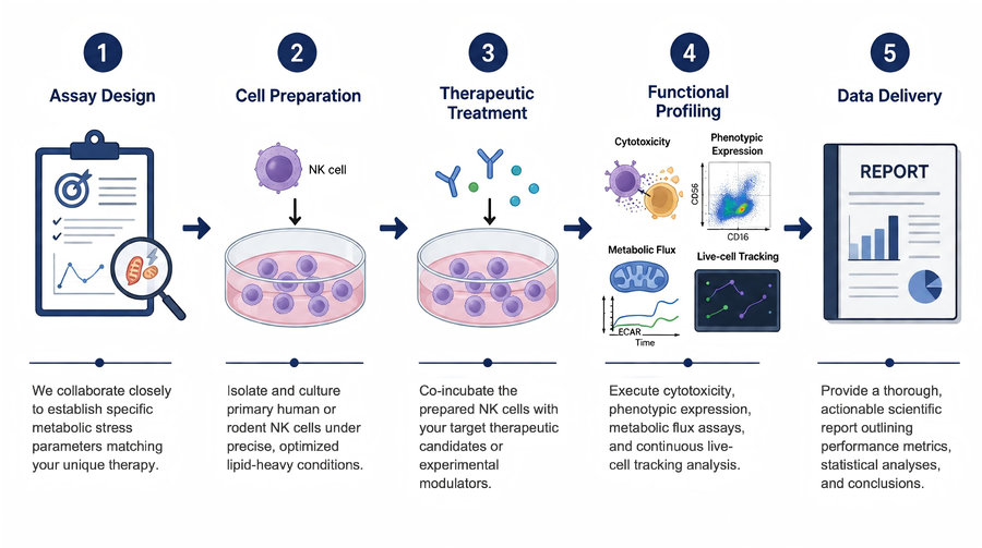 Process of our NK Testing Service. (Protheragen)