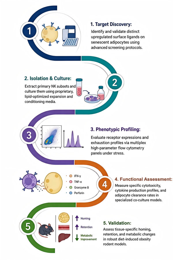 Process of our NK cell therapy development service. (Protheragen)