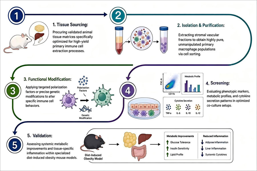 Process of our macrophage cell therapy development service. (Protheragen)
