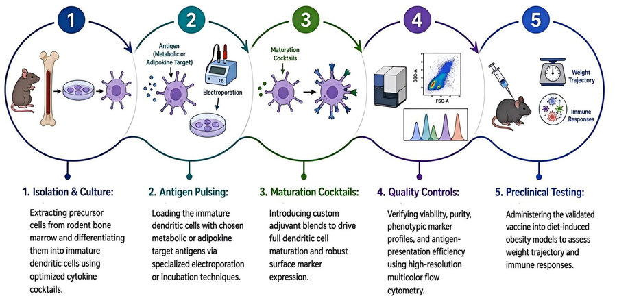 Process of our dendritic cell vaccine development service. (Protheragen)