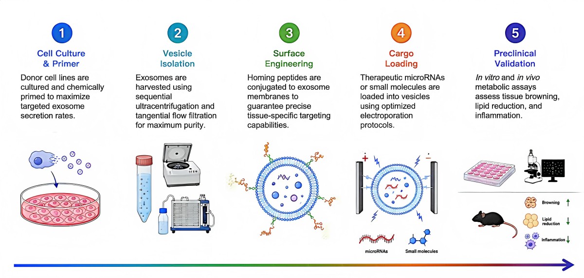 Process of our exosome-based therapy development service (Protheragen).