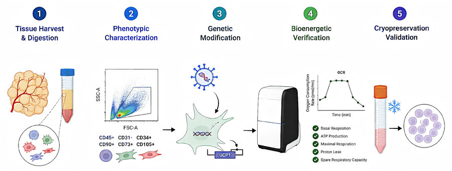 Process of our autologous cell therapy development service (Protheragen).
