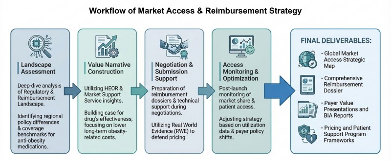 Process and final deliverables of our market access & reimbursement strategy (AI-Protheragen)