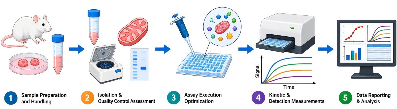 Process of our obesity-related mitochondrial permeability transition pore (mPTP) analysis service (Protheragen).